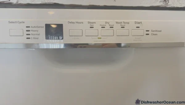 Start and Cycle select button of a dishwasher