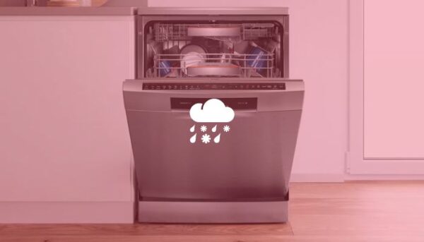 A dishwasher sounding like a rain.
